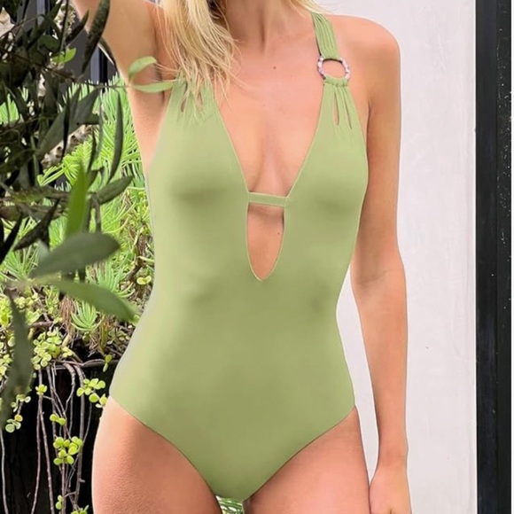 New! BECCA sage One-Piece Swimsuit - Picture 6 of 6